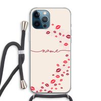 Kusjes: iPhone 12 Pro Max Transparant Hoesje met koord