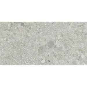 Baldocer Ceramica Nover wand- en vloertegel - 40x80cm - 9.5mm - Rechthoek - gerectificeerd - Terrazzo - Grijs mat SW07311816