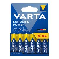 Batterijen Varta longlife power aa - lr06 1,5 V AA LR06 (6 Stuks)