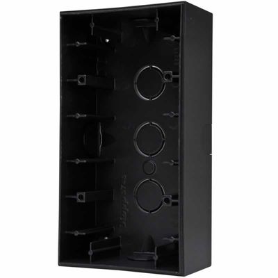Kopp HK07 opbouwdoos dubbel mat-zwart voor montage van inbouwschakelmateriaal 2-voudig 374850001