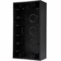 Kopp HK07 opbouwdoos dubbel mat-zwart voor montage van inbouwschakelmateriaal 2-voudig 374850001