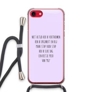 Zelfvertrouwen: iPhone SE 2020 Transparant Hoesje met koord