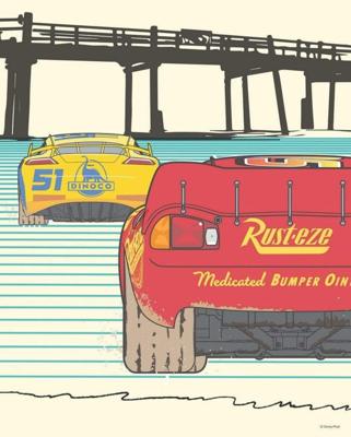 Kunstdruk Cars Strengthen Together 40x50cm
