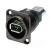 Neutrik NA1394-6-W-B kabel-connector Firewire Zwart, Zilver
