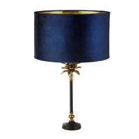 Searchlight TafellampPalm zwart met donkerblauw - EU81211AZ