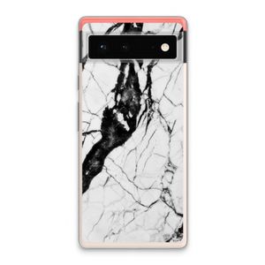 Witte marmer 2: Google Pixel 6 Transparant Hoesje