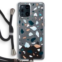 Terrazzo N°13: Oppo Find X3 Pro Transparant Hoesje met koord