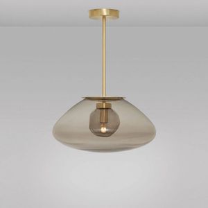 CTO Lighting Petra Small Hanglamp - Messing - Rookgrijs