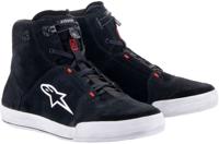 ALPINESTARS Chrome Shoes, Motorschoenen, Zwart-Cool Grijs-Rood Fluo
