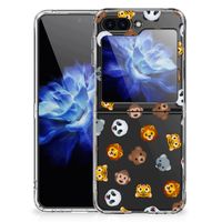 TPU bumper voor Samsung Galaxy Z Flip 5 Dieren Emojis - thumbnail