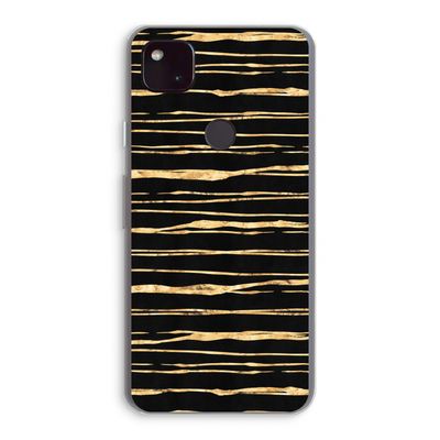 Gouden strepen: Google Pixel 4a 5G Transparant Hoesje