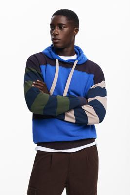 Gestreepte hoodie - MATERIAL FINISHES - XL