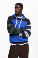 Gestreepte hoodie - MATERIAL FINISHES - XL