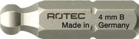 Rotec PRO Insertbit inbus SW3,0 L=25mm C 6,3 Kogelkop BASIC - 10 stuks - 8111030
