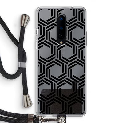 Geometrisch patroon: OnePlus 8 Transparant Hoesje met koord