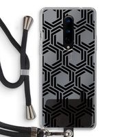 Geometrisch patroon: OnePlus 8 Transparant Hoesje met koord