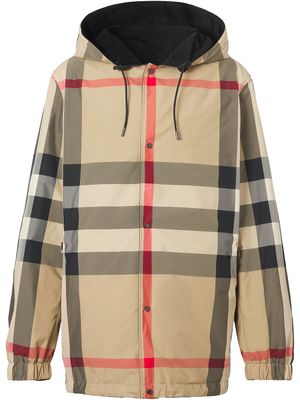Burberry veste réversible à carreaux - Noir