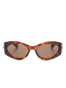 Gucci Eyewear lunettes de soleil à monture ovale - Marron