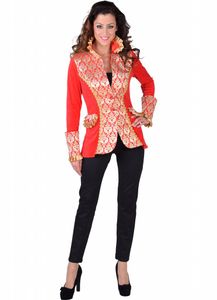 Jas Brocaat Rood Dames
