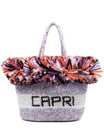 PUCCI grand sac cabas à franges - Violet