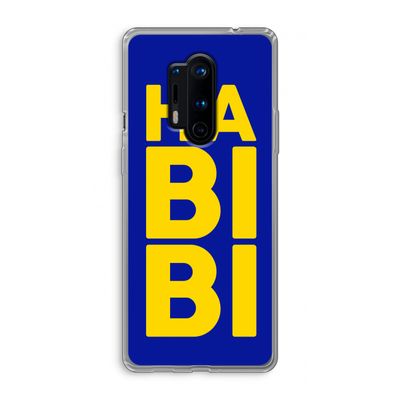 Habibi Blue: OnePlus 8 Pro Transparant Hoesje