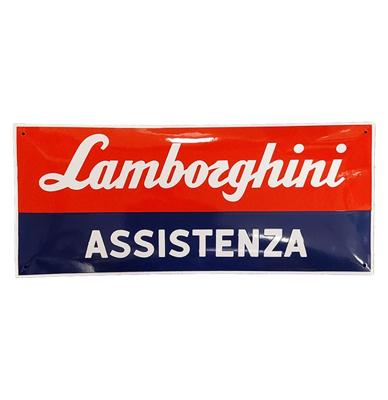 Lamborghini Assistenza Emaille Bord - 70 x 30cm