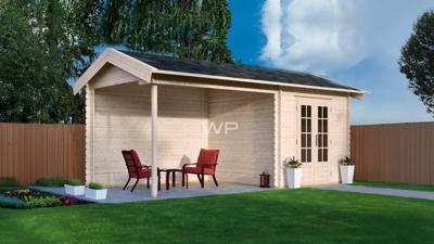 Woodpro Blokhut/Tuinhuis Limmen 700x300 cm- Zadeldak- Hout- Woodpro
