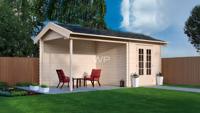 Woodpro Blokhut/Tuinhuis Limmen 700x300 cm- Zadeldak- Hout- Woodpro