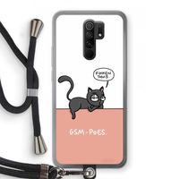 GSM poes: Xiaomi Redmi 9 Transparant Hoesje met koord