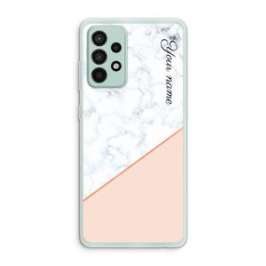 Marmer in stijl: Samsung Galaxy A52s 5G Transparant Hoesje