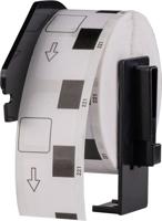 Huismerk Label Tape Geschikt voor Brother DK-11221 | 23 x 23 mm | Zwart op Wit - 1000 labels per rol - 1 stuk