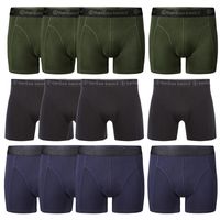 Voordeelbundel: Boxershorts Rico (12-pack) – Navy, Army & Zwart Voordeelbundel: Boxershorts Rico (12-pack) – Navy, Army & Zwart