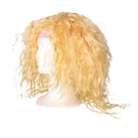 Verkleed pruik jaren 80 voor dames - blond - gekruld - wilde krullen - foute party