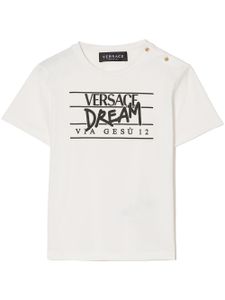 Versace Kids t-shirt à imprimé Dream - Blanc