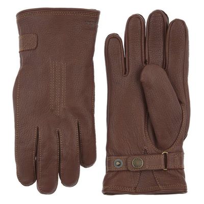 Handschoen Deerskin Lambskin Chocolate