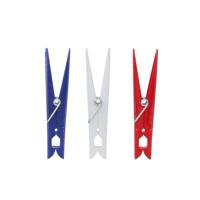 Grote wasknijpers / wasspelden - 12x stuks - kunststof met metalen veer - wasgoed ophangen