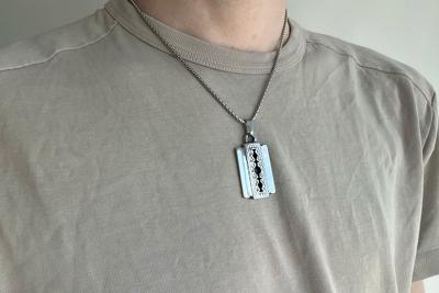 Scheermes Ketting | Zilverkleurig | Stevige RVS Ketting | Peaky Blinders | Peaky Blinders Scheermes Ketting | Zilverkleurig | Stevige RVS Ketting | Peaky Blinders | Peaky Blinders