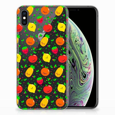 Apple iPhone Xs Max | Siliconen Case | Fruits