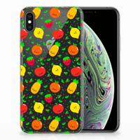 Apple iPhone Xs Max | Siliconen Case | Fruits Apple iPhone Xs Max | Siliconen Case | Fruits