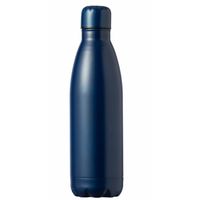 RVS waterfles/drinkfles kleur blauw - met schroefdop - 790 ml - thumbnail