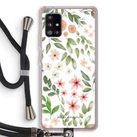 Botanical sweet flower heaven: Samsung Galaxy A51 5G Transparant Hoesje met koord