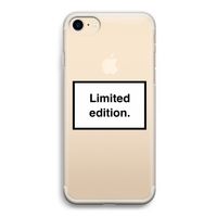 Limited edition: iPhone 7 Transparant Hoesje