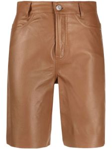 FRAME short en cuir - Marron