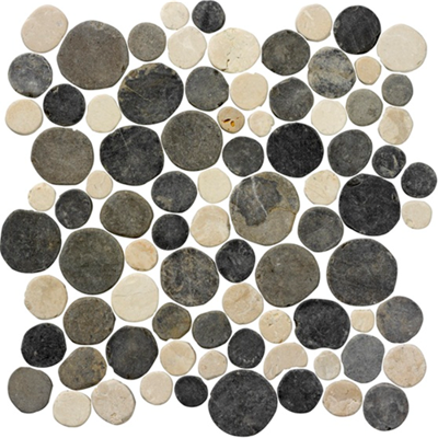 Terre d&apos;Azur Stone Coins Biancone/Silva Grey 30x30 cm