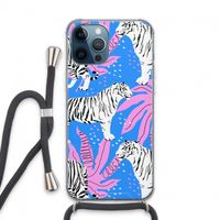 Tijger: iPhone 13 Pro Max Transparant Hoesje met koord