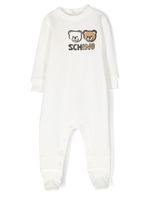 Moschino Kids barboteuse Leo à imprimé Teddy Bear - Blanc