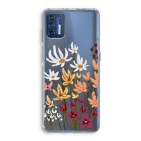 Painted wildflowers: Motorola Moto G9 Plus Transparant Hoesje