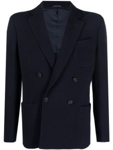 Giorgio Armani blazer Upton à boutonnière croisée - Bleu