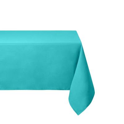 Stof Textiles Tafelkleed - 145 x 240 cm - turquoise blauw - Eettafel tafellakens - polyester