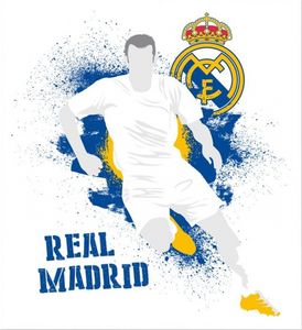 Real Madrid muursticker logo urban 2 stickervellen Real Madrid muursticker logo urban 2 stickervellen